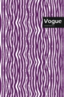 Vogue Lifestyle, Animal Print, Write-in Notebook, Dotted Lines, Wide Ruled, Medium Size 6 x 9 Inch, 144 Sheets (Purple) - Book