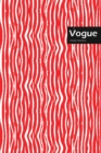 Vogue Lifestyle, Animal Print, Write-in Notebook, Dotted Lines, Wide Ruled, Medium Size 6 x 9 Inch, 144 Sheets (Red) - Book