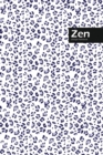 Zen Lifestyle, Animal Print, Write-in Notebook, Dotted Lines, Wide Ruled, Medium Size 6 x 9 Inch (Blue) - Book