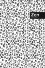Zen Lifestyle, Animal Print, Write-in Notebook, Dotted Lines, Wide Ruled, Medium Size 6 x 9 Inch (Black) - Book