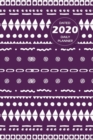 Pattern Lifestyle, Dated 2020 Daily Planner, 365 Days Blank Lined, Write-in Journal (Purple) - Book