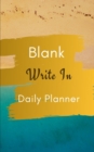 Blank Write In Daily Planner (Brown Gold Green Abstract Art Cover) - Book