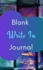 Blank Write In Journal (Purple Blue Abstract Art Cover) - Book