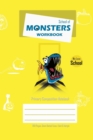 School of Monsters Workbook, A5 Size, Wide Ruled, White Paper, Primary Composition Notebook, 102 Sheets (Yellow) - Book