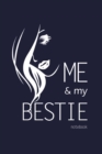 Me and My Bestie Notebook, Blank Write-in Journal, Dotted Lines, Wide Ruled, Medium (A5) 6 x 9 In (Blue) - Book