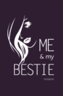 Me and My Bestie Notebook, Blank Write-in Journal, Dotted Lines, Wide Ruled, Medium (A5) 6 x 9 In (Purple) - Book