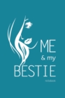 Me and My Bestie Notebook, Blank Write-in Journal, Dotted Lines, Wide Ruled, Medium (A5) 6 x 9 In (Royal Blue) - Book