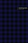 Autobiography Lifestyle Journal, Blank Write-in Notebook, Dotted Lines, Wide Ruled, Size (A5) 6 x 9 In (Blue) - Book