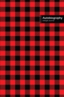 Autobiography Lifestyle Journal, Blank Write-in Notebook, Dotted Lines, Wide Ruled, Size (A5) 6 x 9 In (Red) - Book