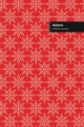Adore Lifestyle Journal, Blank Write-in Notebook, Dotted Lines, Wide Ruled, Size (A5) 6 x 9 In (Red) - Book