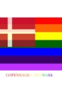 COPENHAGEN DENMARK Gay pride flag blank journal : DENMARK Gay pride flag blank journal - Book