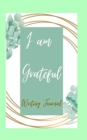 I am Grateful Writing Journal - Lime Green Brown Frame - Floral Color Interior And Sections To Write People And Places - Book