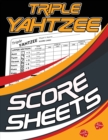 Triple Yahtzee Score Sheets : 100 Triple Yahtzee Score Pads, Triple Yahtzee Game, Triple Yatzee Score Pads, Yahtzee Deluxe Edition - Book