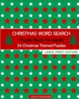 Christmas Word Search : Puzzle Book For Adults: 34 Christmas Themed Puzzles: Large Print Edition - Book