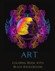 Art Coloring Book with Black Background - Book