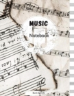 Music Notebook : Blank Sheet Music Notebook, Song Writing Journal, 8,5x11 Inches - Book