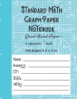 Standard Math Graph Paper Notebook - Quad Ruled Paper - 4 squares / inch - 100 pages 8.5 x 11 in : Composition Journal Graphing Paper Blank Simple Grid Paper for Math Science Students - Book