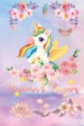 Unicorn's powers : Lined Paper Book with a colored unicorn illustrations on each page-Blush Notes Paper for writing in with colored illustration on each page -6 x 9- 150 Pages, Perfect for School, Off - Book