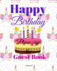 Birthday Guest Book For Kids : Children Birthday Book with Unicorn Design on Cover 8X10 inch - Book