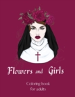 Flowers and Girls coloring book for adults -InspirationalColoring Book Adult-Girls and Flower Coloring Book-Floribunda Flower Coloring Book-Stress Relieving Coloring Book - Book