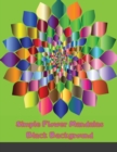 Simple Flower Mandalas Black Background : Adult Coloring Book - Book