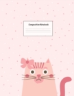 Composition Notebook : Wide Ruled Lined Paper: Large Size 8.5x11 Inches, 110 pages. Notebook Journal: Pink Couple Cats Workbook for Preschoolers Students Teens Adults for School College Work Writing N - Book
