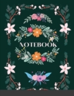 NOTEBOOK - GREEN AND PINK FLORAL - Book