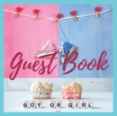 Premium Guest Book - Baby Shower Boy or Girl 84 Premium color pages 8.5 x8.5 - Book