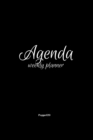 Agenda - Weekly Planner 2021 Black Cover 136 pages 6x9-inches - Book