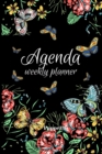 Agenda -Weekly Planner 2021 Butterflies Black Cover 138 pages 6x9-inches - Book