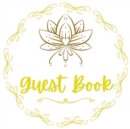 Evening Awl Guest Book Any Occasions Book White and Gold Design - Book