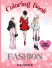 Fashion Coloring Book For Girls : Cute fashion coloring book for girls with fun designs and adorable outfits. - Book