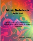Music Notebook Wide Staff - Book