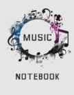 Music Notebook : Lined/Ruled Paper And Staff, Lyric Diary and Manuscript Paper for Songwriters and Musicians - Book