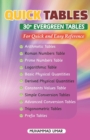 Quick Tables - 30+ Evergreen Tables : For Quick and Easy Reference - Book