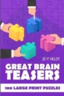 Great Brain Teasers : EntryExit Puzzles - 100 Large Print Puzzles - Book