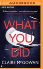WHAT YOU DID - Book