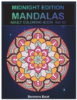 Midnight Edition Mandala : Adult Coloring Book 50 Mandala Images Stress Management Coloring Book For Relaxation, Meditation, Happiness and Relief & Art Color Therapy(Volume 10) - Book