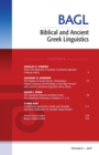 Biblical and Ancient Greek Linguistics, Volume 8 - Book
