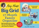 2021 Amy Knapp's Big Grid Family Organizer Wall Calendar : August 2020-December 2021 - Book
