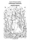 Livre de coloriage pour adultes Griffonnages meditatifs animaux mignons 1 & 2 - Book