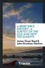 A Brief Bible History; A Survey of the Old and New Testaments - Book