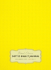 Large 8.5 x 11 Dotted Bullet Journal (Yellow #6) Hardcover - 245 Numbered Pages - Book