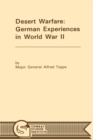 Desert Warfare : German Experiences in World War II - Book
