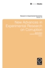 New Advances in Experimental Research on Corruption - Book
