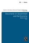 Research in the History of Economic Thought and Methodology : Documents on Government and the Economy - Book