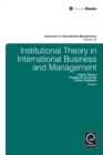 Institutional Theory in International Business - Book