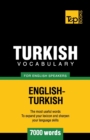 Turkish vocabulary for English speakers - 7000 words - Book