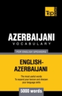 Azerbaijani vocabulary for English speakers - 5000 words - Book