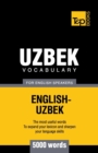 Uzbek vocabulary for English speakers - 5000 words - Book